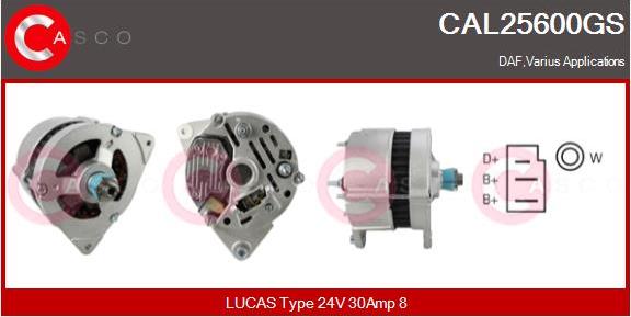 Casco CAL25600GS - Generator / Alternator aaoparts.ro