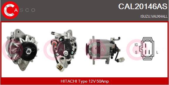 Casco CAL20146AS - Generator / Alternator aaoparts.ro