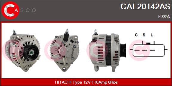 Casco CAL20142AS - Generator / Alternator aaoparts.ro