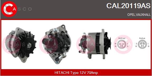 Casco CAL20119AS - Generator / Alternator aaoparts.ro