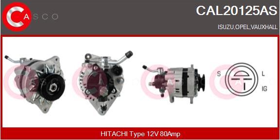 Casco CAL20125AS - Generator / Alternator aaoparts.ro