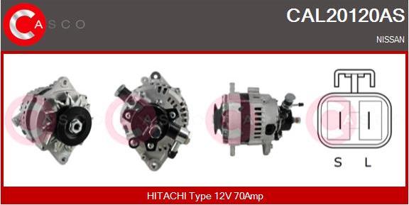 Casco CAL20120AS - Generator / Alternator aaoparts.ro