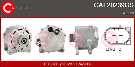 Casco CAL20239GS - Generator / Alternator aaoparts.ro