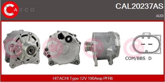 Casco CAL20237AS - Generator / Alternator aaoparts.ro