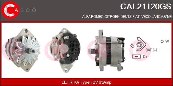 Casco CAL21120GS - Generator / Alternator aaoparts.ro