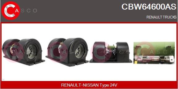 Casco CBW64600AS - Ventilator, habitaclu aaoparts.ro