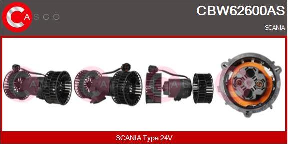 Casco CBW62600AS - Ventilator, habitaclu aaoparts.ro