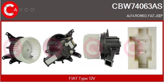 Casco CBW74063AS - Ventilator, habitaclu aaoparts.ro