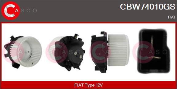 Casco CBW74010GS - Ventilator, habitaclu aaoparts.ro