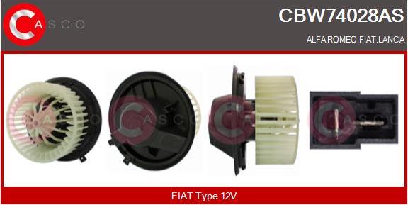 Casco CBW74028AS - Ventilator, habitaclu aaoparts.ro