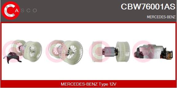 Casco CBW76001AS - Ventilator, habitaclu aaoparts.ro
