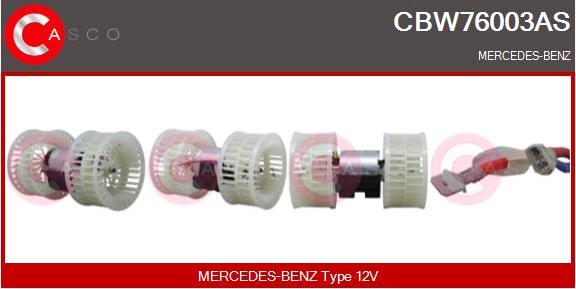 Casco CBW76003AS - Ventilator, habitaclu aaoparts.ro