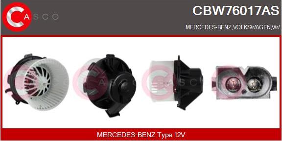 Casco CBW76017AS - Ventilator, habitaclu aaoparts.ro