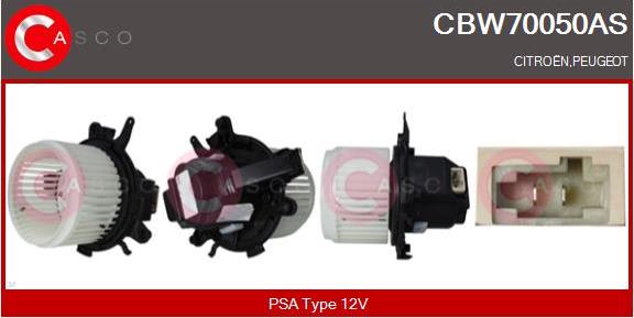 Casco CBW70050AS - Ventilator, habitaclu aaoparts.ro