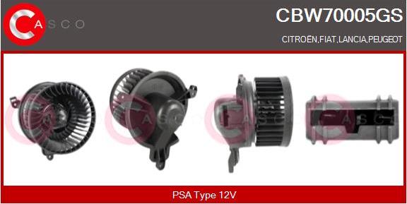 Casco CBW70005GS - Ventilator, habitaclu aaoparts.ro
