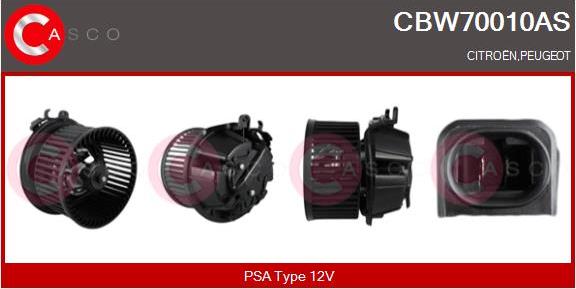 Casco CBW70010AS - Ventilator, habitaclu aaoparts.ro