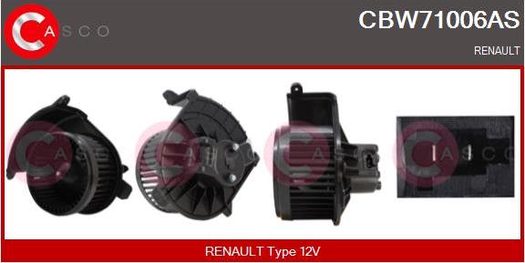 Casco CBW71006AS - Ventilator, habitaclu aaoparts.ro