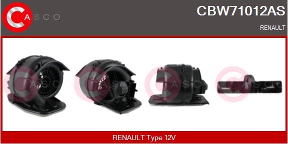 Casco CBW71012AS - Ventilator, habitaclu aaoparts.ro