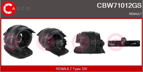 Casco CBW71012GS - Ventilator, habitaclu aaoparts.ro