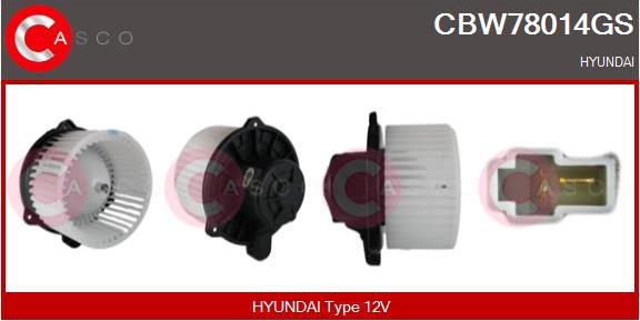 Casco CBW78014GS - Ventilator, habitaclu aaoparts.ro