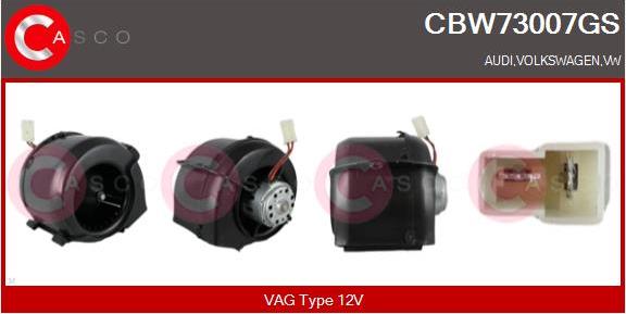 Casco CBW73007GS - Ventilator, habitaclu aaoparts.ro