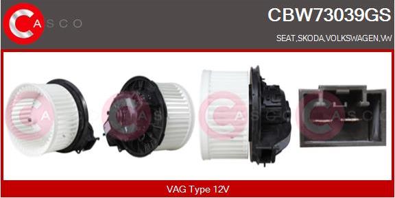 Casco CBW73039GS - Ventilator, habitaclu aaoparts.ro