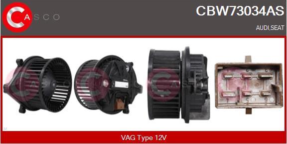 Casco CBW73034AS - Ventilator, habitaclu aaoparts.ro