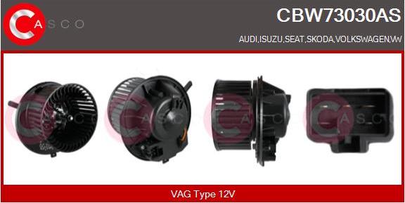 Casco CBW73030AS - Ventilator, habitaclu aaoparts.ro