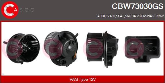 Casco CBW73030GS - Ventilator, habitaclu aaoparts.ro