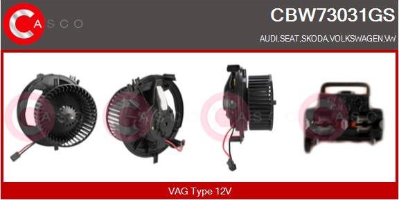 Casco CBW73031GS - Ventilator, habitaclu aaoparts.ro