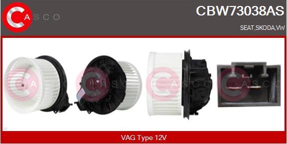 Casco CBW73038AS - Ventilator, habitaclu aaoparts.ro