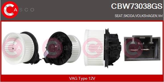 Casco CBW73038GS - Ventilator, habitaclu aaoparts.ro