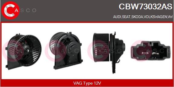 Casco CBW73032AS - Ventilator, habitaclu aaoparts.ro