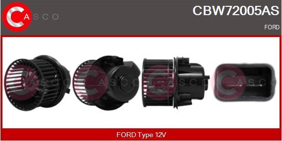 Casco CBW72005AS - Ventilator, habitaclu aaoparts.ro