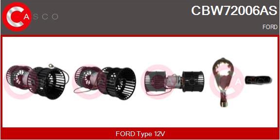 Casco CBW72006AS - Ventilator, habitaclu aaoparts.ro