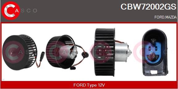Casco CBW72002GS - Ventilator, habitaclu aaoparts.ro