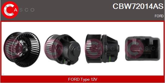 Casco CBW72014AS - Ventilator, habitaclu aaoparts.ro