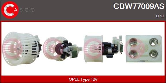 Casco CBW77009AS - Ventilator, habitaclu aaoparts.ro