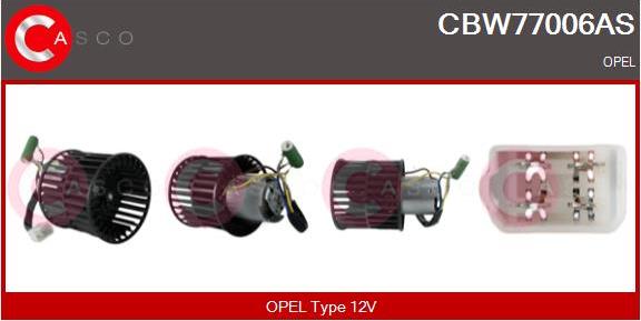 Casco CBW77006AS - Ventilator, habitaclu aaoparts.ro