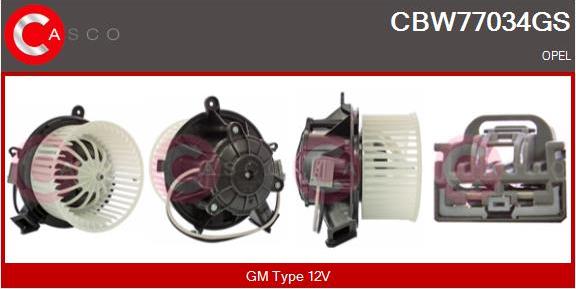 Casco CBW77034GS - Ventilator, habitaclu aaoparts.ro