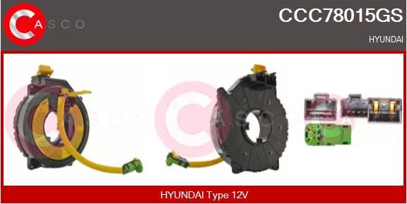 Casco CCC78015GS - Arc spirala, Airbag aaoparts.ro