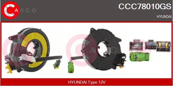 Casco CCC78010GS - Arc spirala, Airbag aaoparts.ro