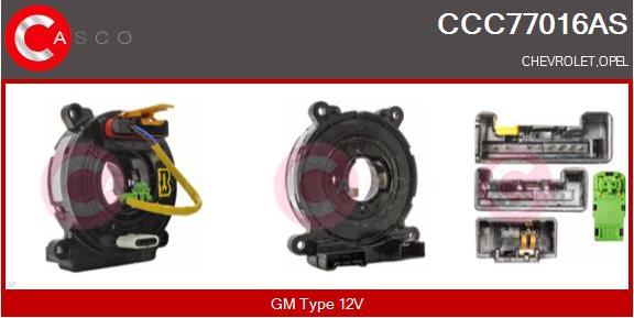 Casco CCC77016AS - Arc spirala, Airbag aaoparts.ro