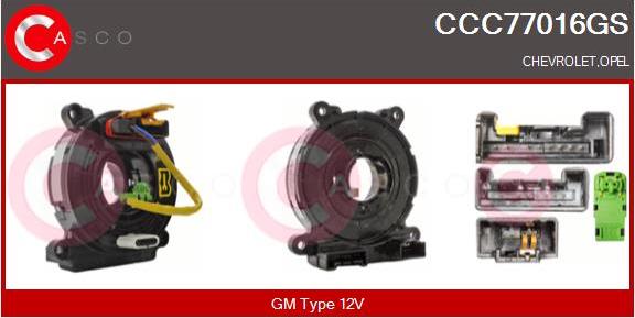 Casco CCC77016GS - Arc spirala, Airbag aaoparts.ro