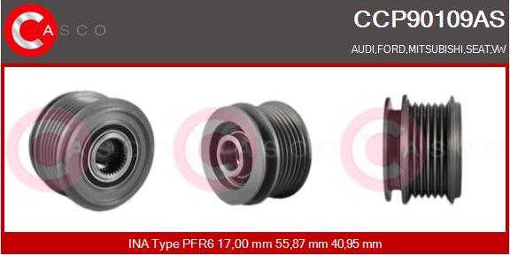 Casco CCP90109AS - Fulie, alternator aaoparts.ro
