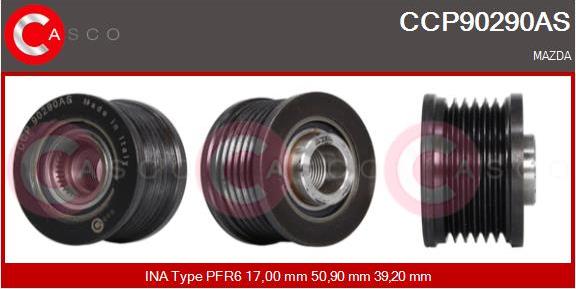 Casco CCP90290AS - Fulie, alternator aaoparts.ro