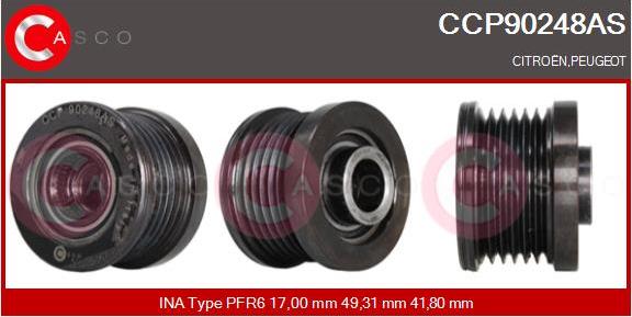 Casco CCP90248AS - Fulie, alternator aaoparts.ro