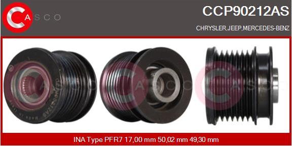 Casco CCP90212AS - Fulie, alternator aaoparts.ro