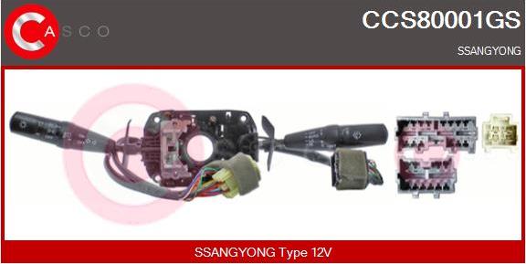 Casco CCS80001GS - Comutator coloana directie aaoparts.ro