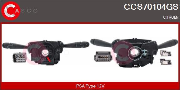 Casco CCS70104GS - Comutator coloana directie aaoparts.ro